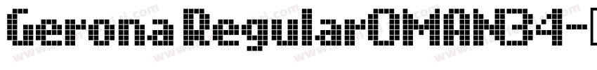 Gerona RegularOMAN34字体转换